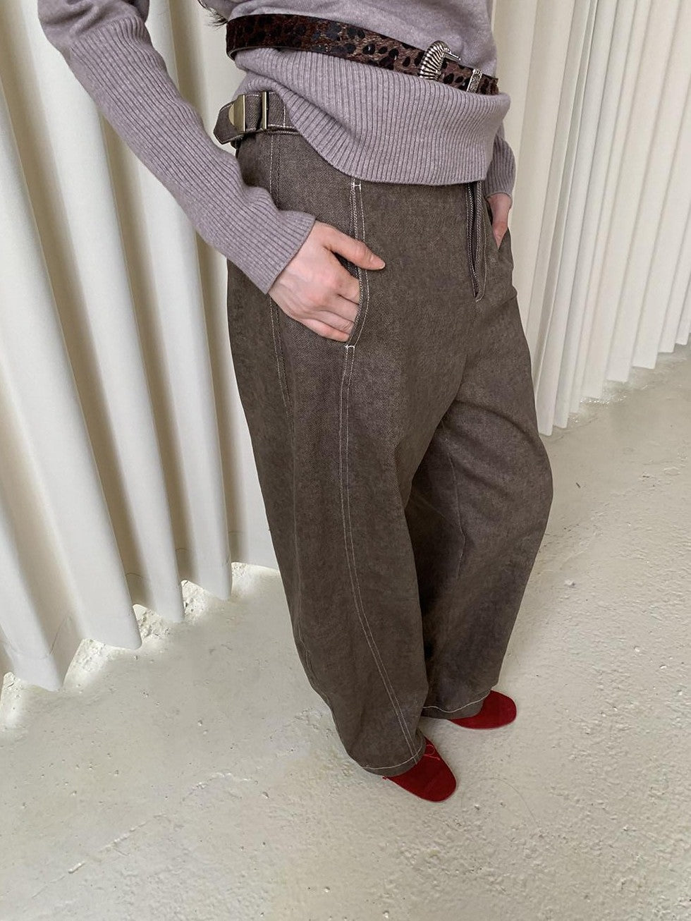 Dorydory Washed Curved Cut Relaxed Pear Flattering Women&