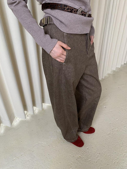Dorydory Washed Curved Cut Relaxed Pear Flattering Women&