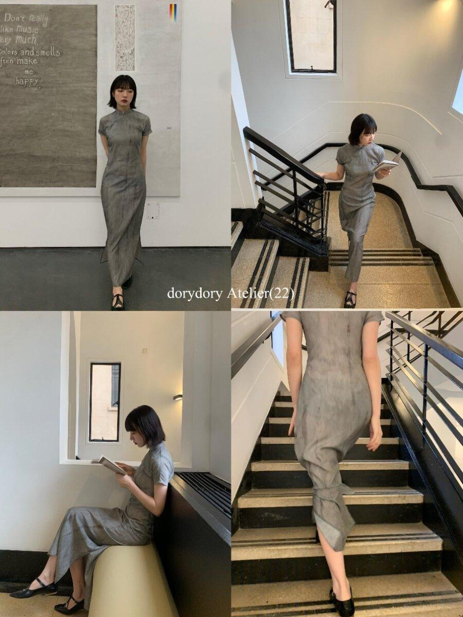 Dorydory Wavy Collar Modern Chinese Modified Women&