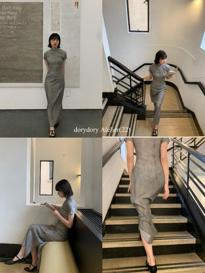 Dorydory Wavy Collar Modern Chinese Modified Women&