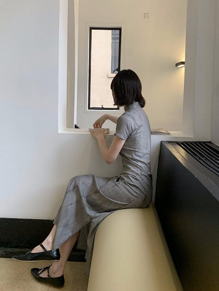Dorydory Wavy Collar Modern Chinese Modified Women&
