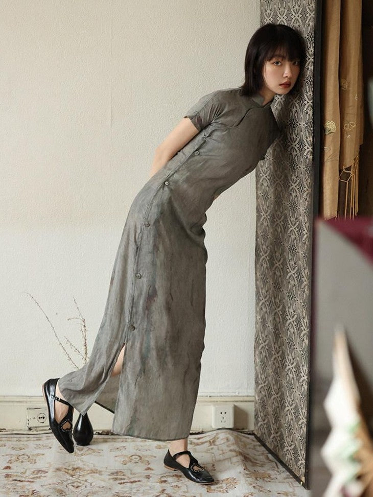 Dorydory Wavy Collar Modern Chinese Modified Women&