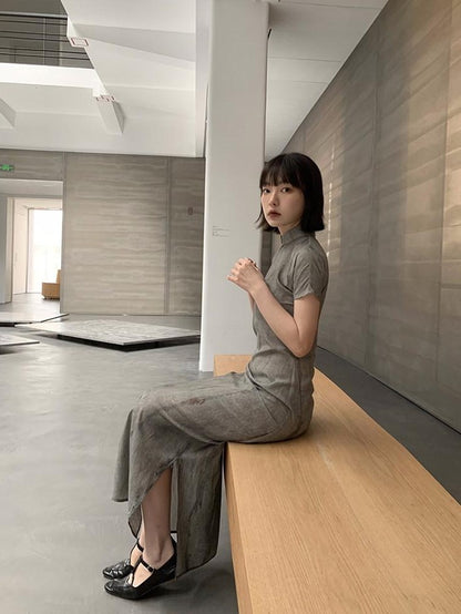 Dorydory Wavy Collar Modern Chinese Modified Women&