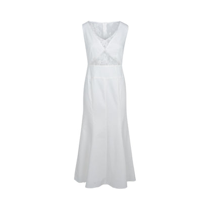 Dorydory_White_Lace_V-neck_Slim_Sleeveless_Women&