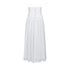 Dorydory_White_Ruched_Pleated_High_Waist_A_Line_Women&