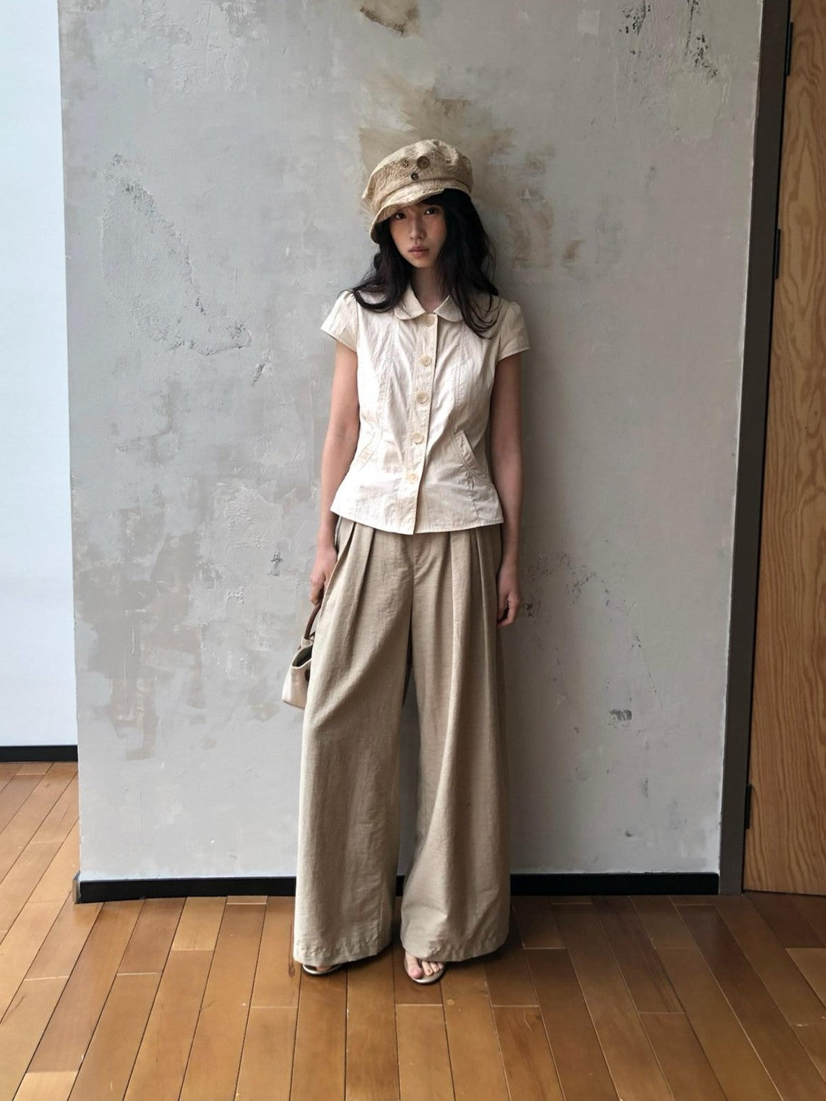 Dorydory Wide Waistband Pressed Pleat Women&