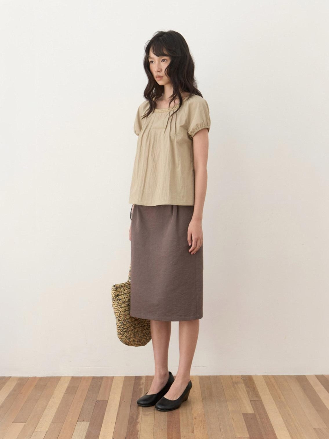 Dorydory Woven Lace Round Neck Knitted Women&