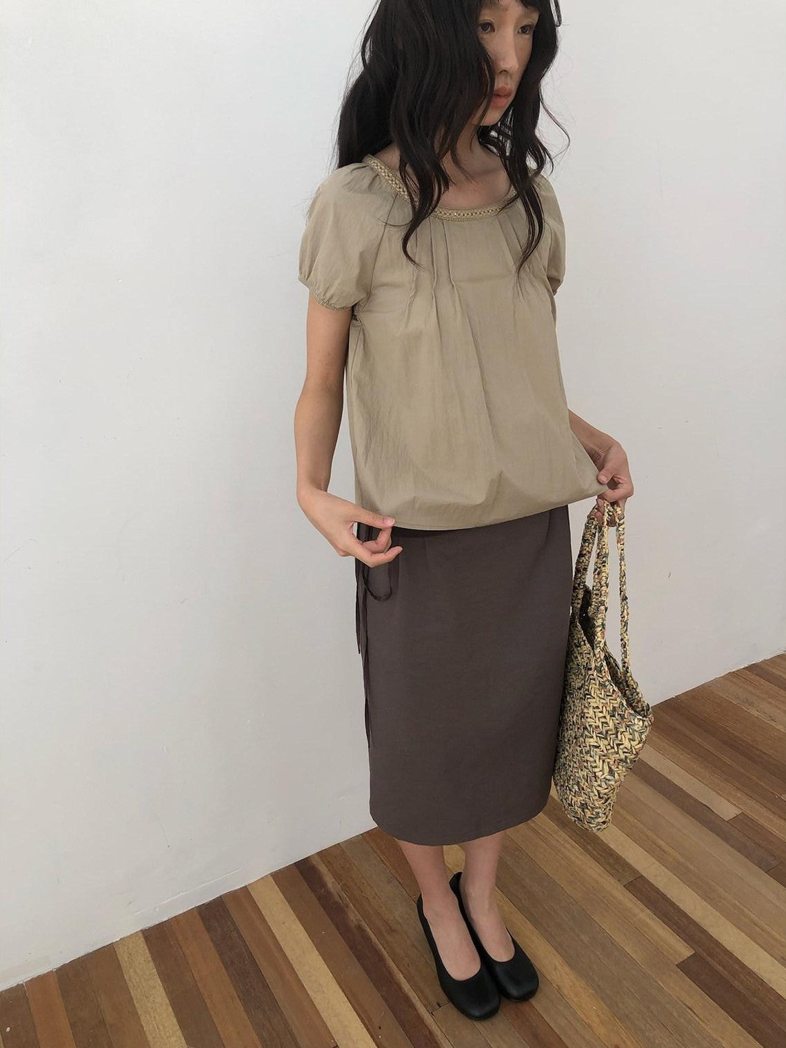 Dorydory Woven Lace Round Neck Knitted Women&