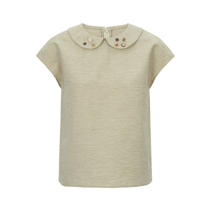 Dorydory_Yellow_Green_Peter_Pan_Collar_Button_Raglan_Women&