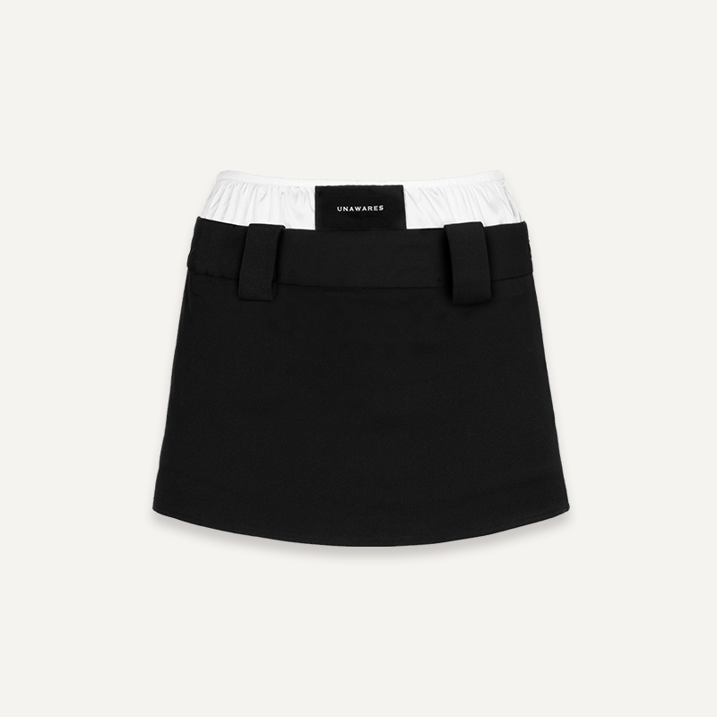 Double-Waist Mini Skirt