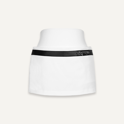 Double-Waist Mini Skirt