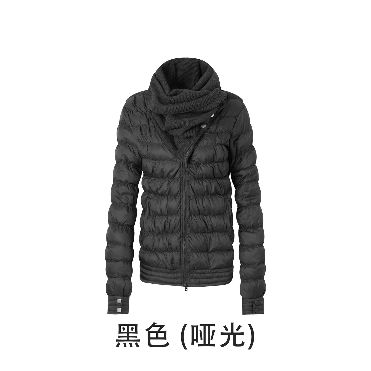 DoublePunch_90_Percent_White_Duck_Down_Slim_Spliced_Vintage_Women_Nylon_Cropped_Down_Jacket_MISSTT