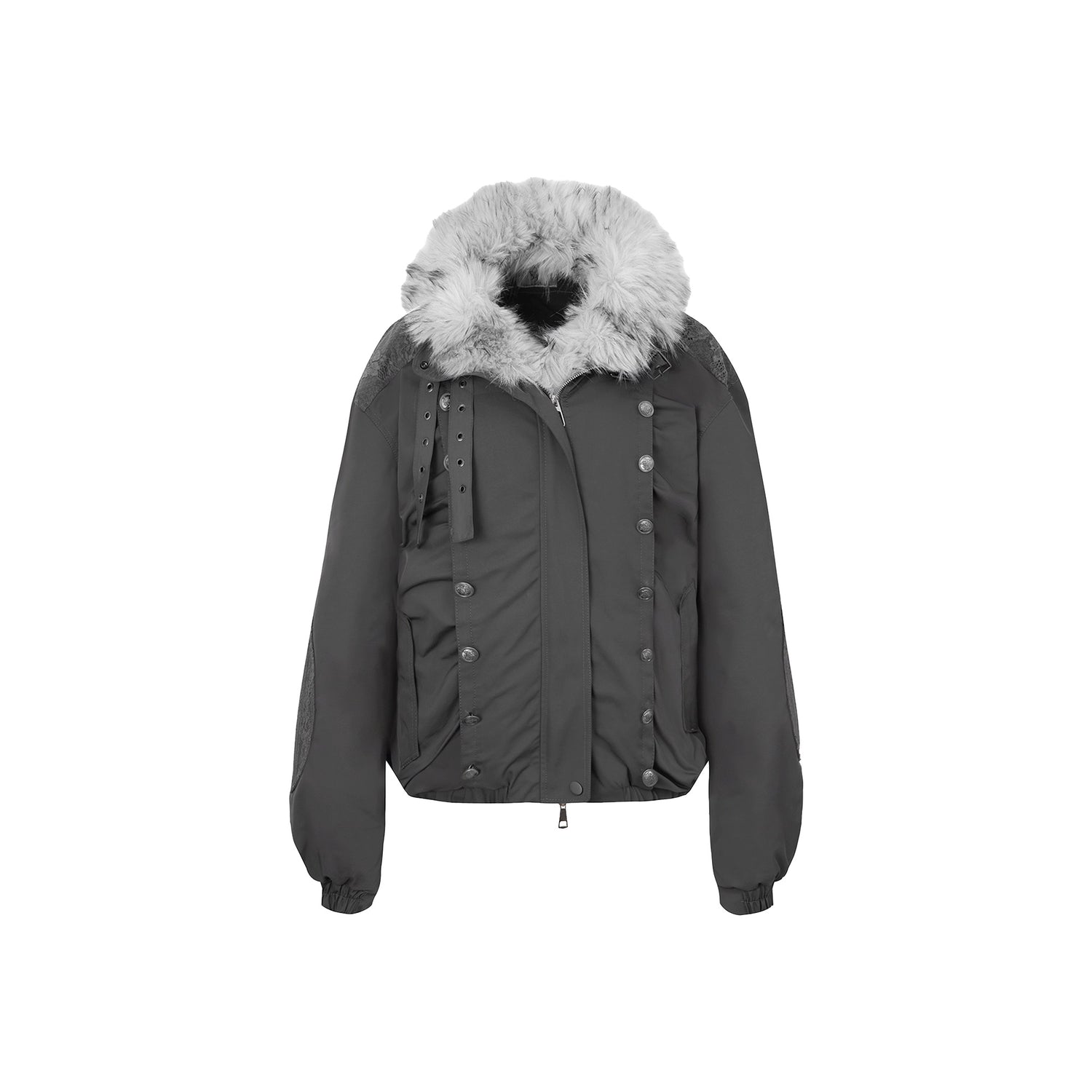 DoublePunch_90_White_Duck_Down_482Fp_Warm_Punk_Lace_Loose_Women_Insulated_Down_Jacket_MISSTT