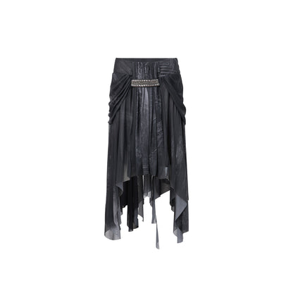 DoublePunch_Castle_Digital_Print_Draped_Mesh_Asymmetric_Women&