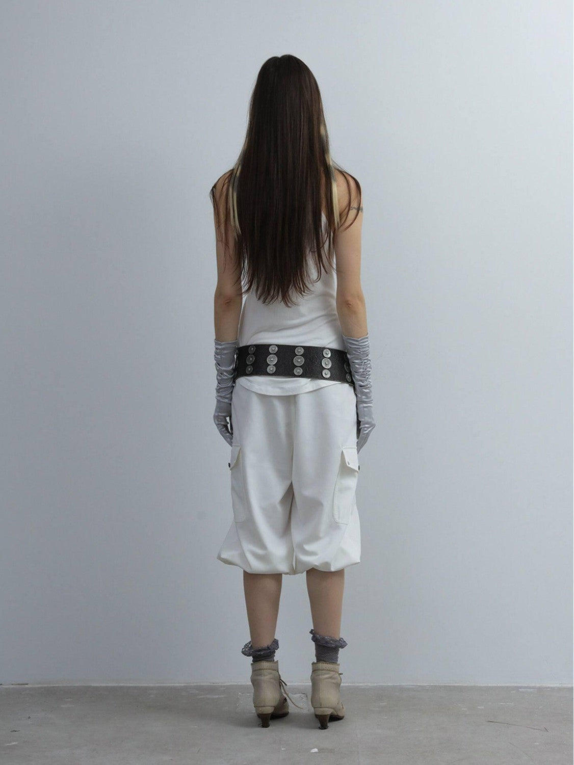 DoublePunch Cropped Equestrian Cargo Pocket Tapered Women&