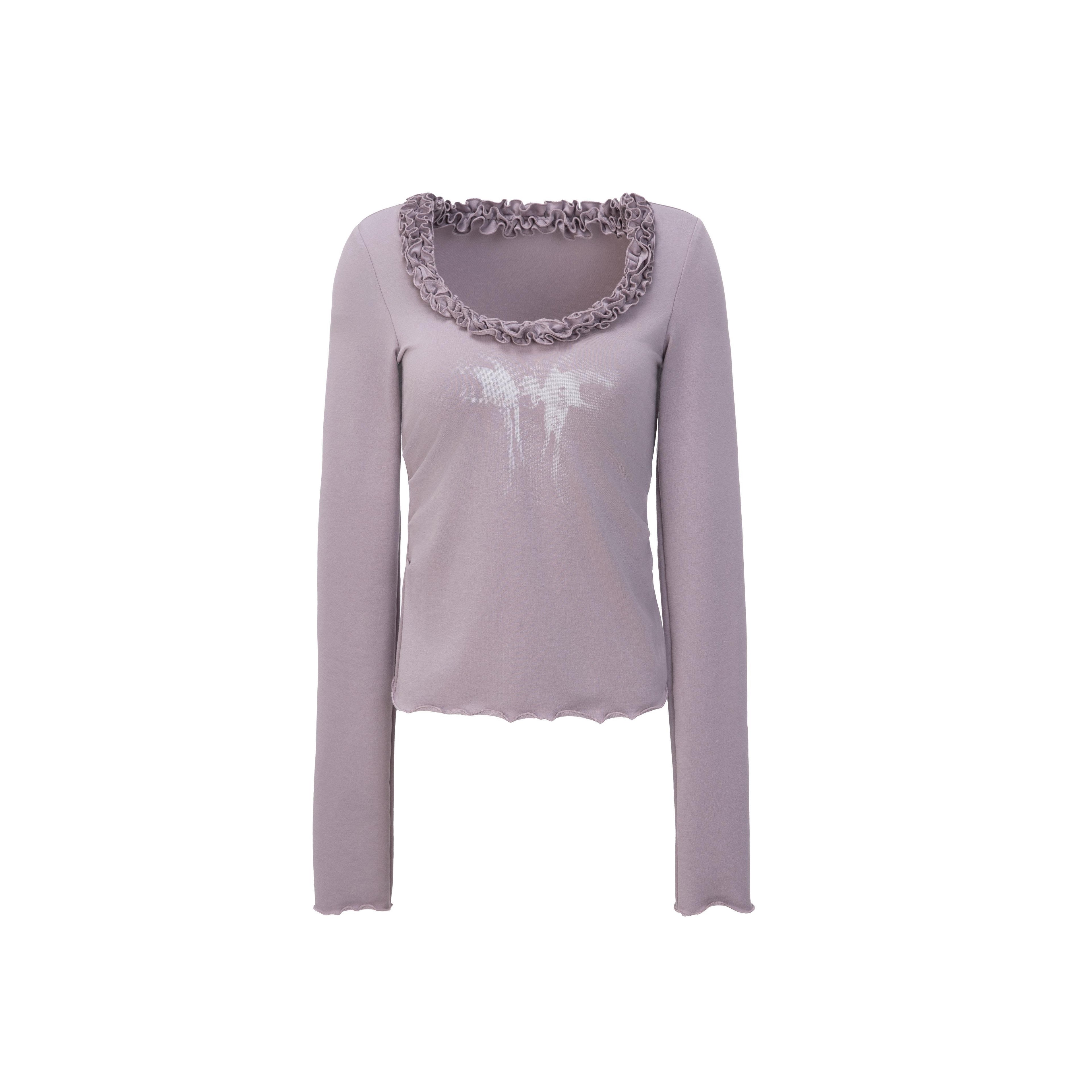 DoublePunch_Heart_Print_Ruffle_Edge_3D_Embellished_Slim_Fit_Women&