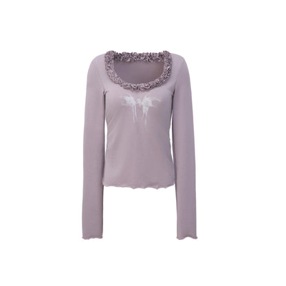 DoublePunch_Heart_Print_Ruffle_Edge_3D_Embellished_Slim_Fit_Women&