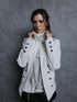 DoublePunch High Collar Metal Buckle Vintage Windproof Padded Women&