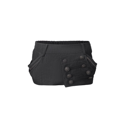 DoublePunch_Hip_Lift_Cargo_Style_Asymmetric_Irregular_Hem_Low_Waist_Stretch_Women_Mini_Skirt_MISSTT