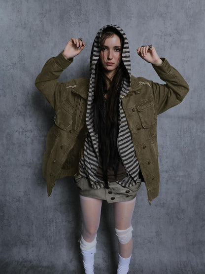 DoublePunch Hip Lift Cargo Style Asymmetric Irregular Hem Low Waist Stretch Women Mini Skirt