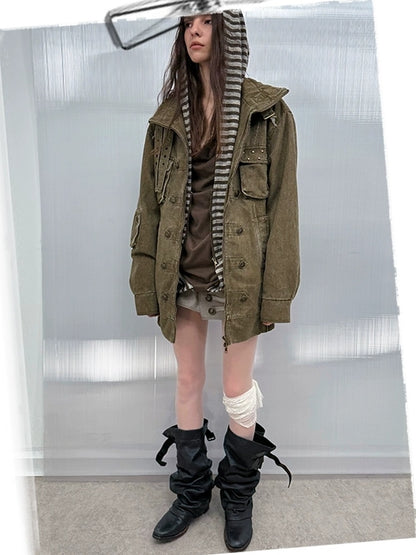 DoublePunch Hip Lift Cargo Style Asymmetric Irregular Hem Low Waist Stretch Women Mini Skirt