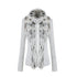 DoublePunch_Oatmeal_Gray_Fur_Patchwork_Stand_Collar_Zip_Waist_Women&