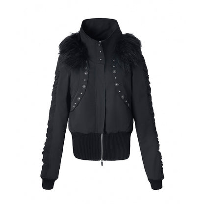 DoublePunch_Olive_Punk_Cinched_Waist_Faux_Fur_Hooded_Women&