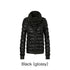 DoublePunch_Patchwork_Ribbed_Quilted_Stacked_Collar_Slim_Short_Women&