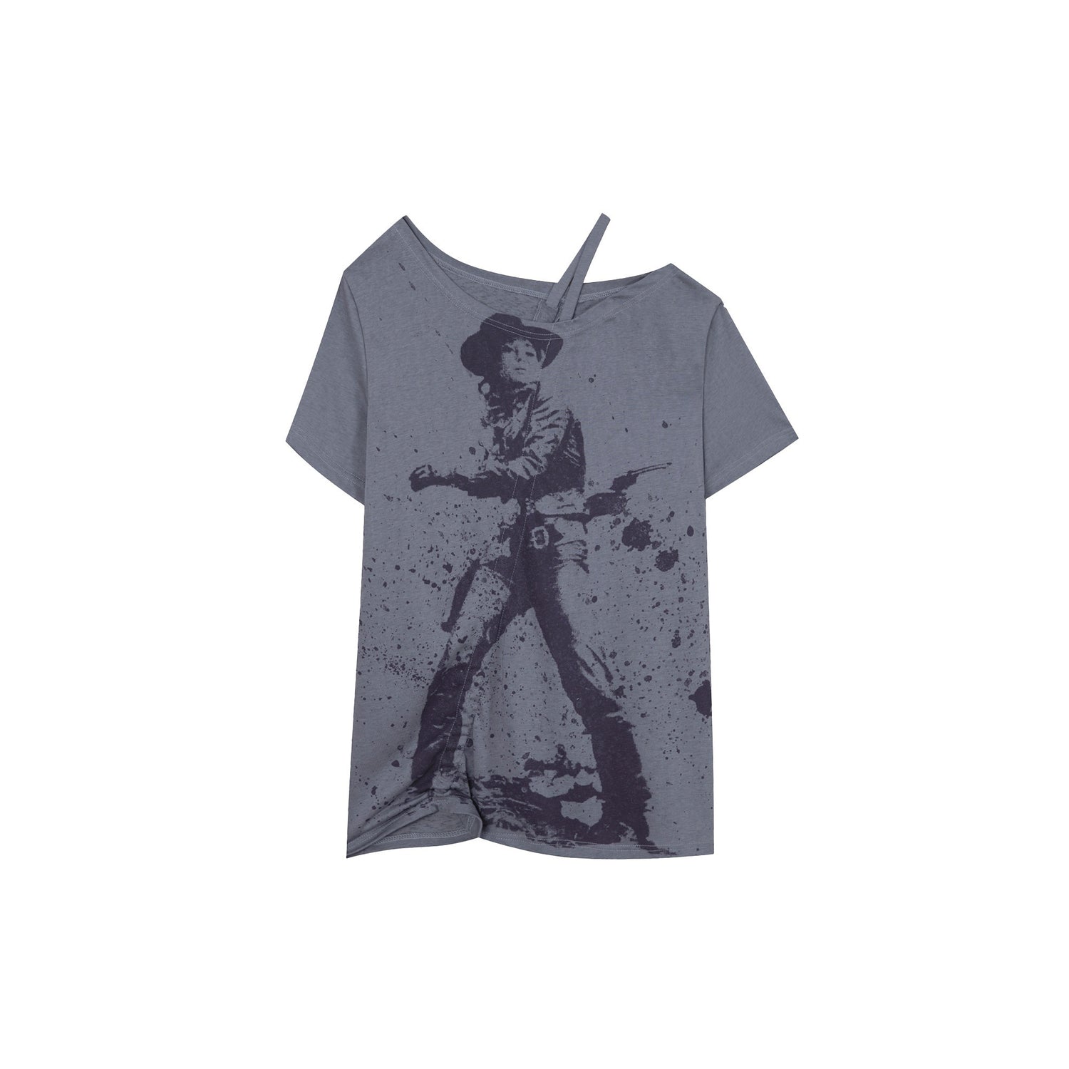 DoublePunch_Printed_Drawstring_Slanted_Neck_Women&
