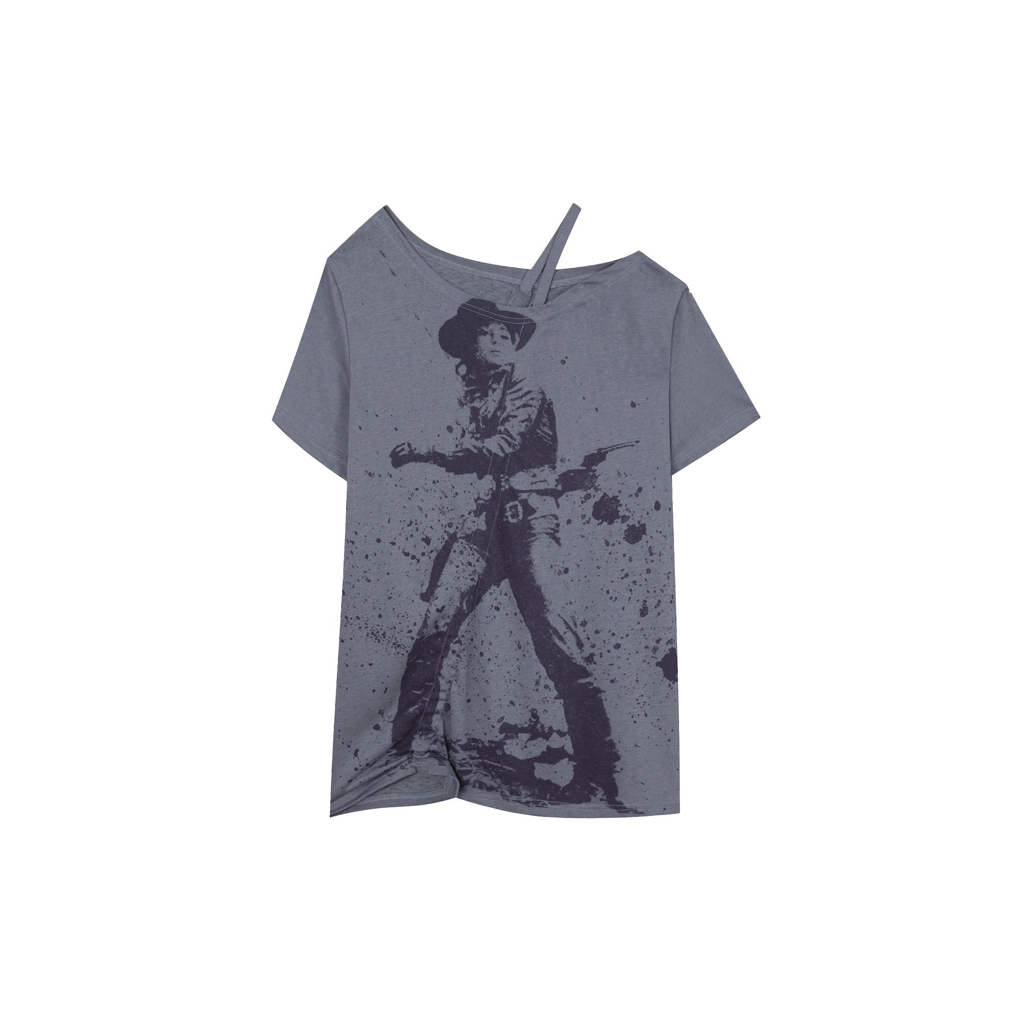 DoublePunch_Printed_Drawstring_Slanted_Neck_Women&