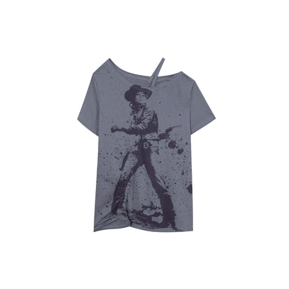 DoublePunch_Printed_Drawstring_Slanted_Neck_Women&