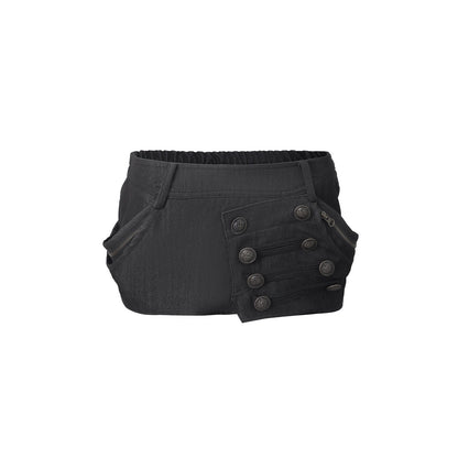 DoublePunch_Pumpkin_Puff_Structured_Asymmetrical_Metal_Buckle_Workwear_Women&