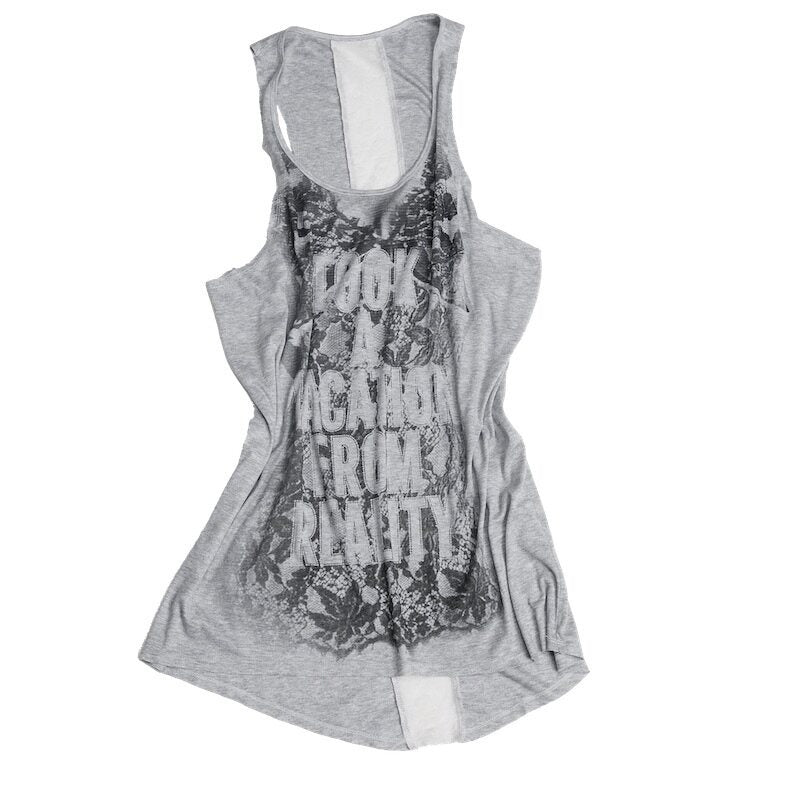 DoublePunch_Punk_Letter_Slogan_Print_U_Neck_Racerback_Narrow_Straps_Women&