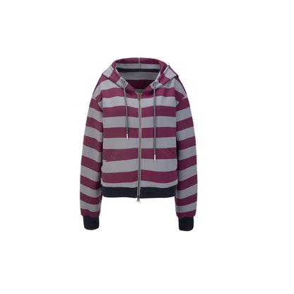 DoublePunch_Retro_Punk_Striped_Straight_Zip_Ribbed_Pockets_Women&