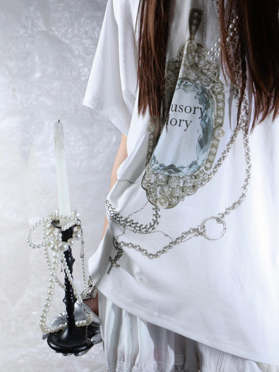 DoublePunch Rhinestone Print Hooded Batwing Women&
