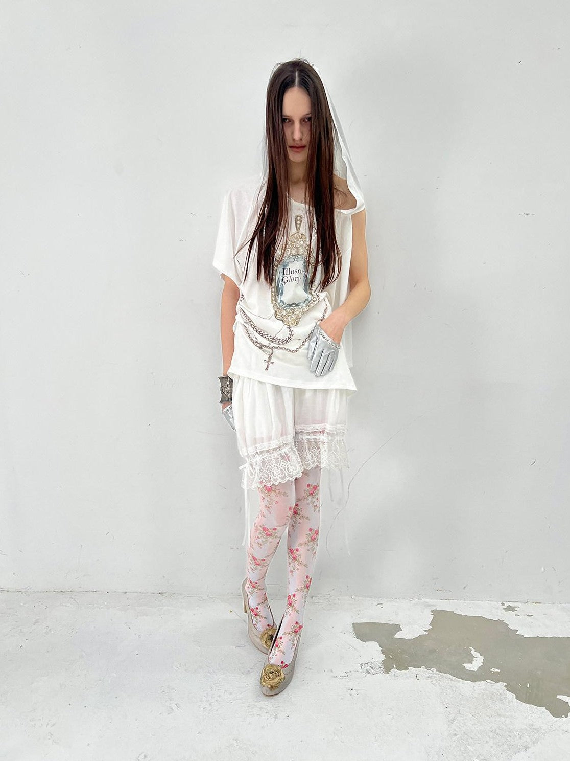 DoublePunch Rhinestone Print Hooded Batwing Women&