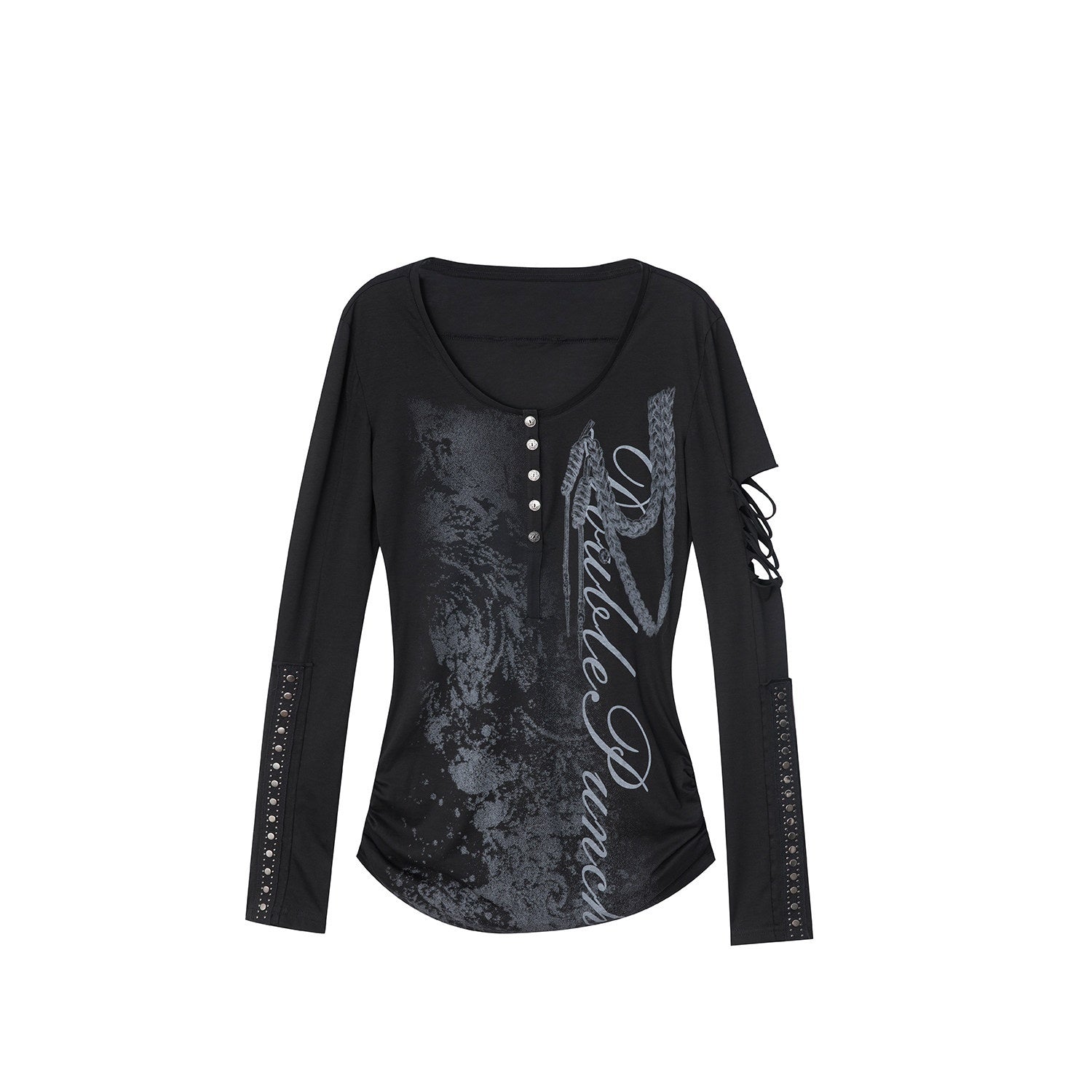 DoublePunch_Ripped_Punk_Printed_Slim_Women&