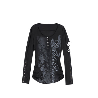 DoublePunch_Ripped_Punk_Printed_Slim_Women&