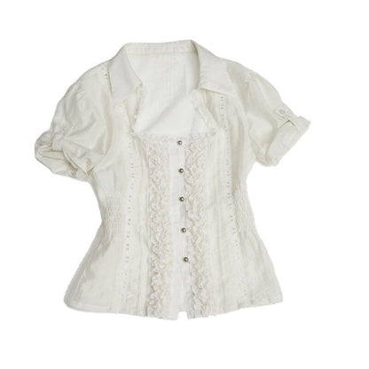 DoublePunch_Sheer_Lettuce_Edge_Square_Neck_Puff_Sleeve_Court_Doll_Women&