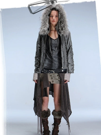 DoublePunch Soft Cotton Spandex Slim V Neck Snake Print Long Sleeve Women T-Shirt