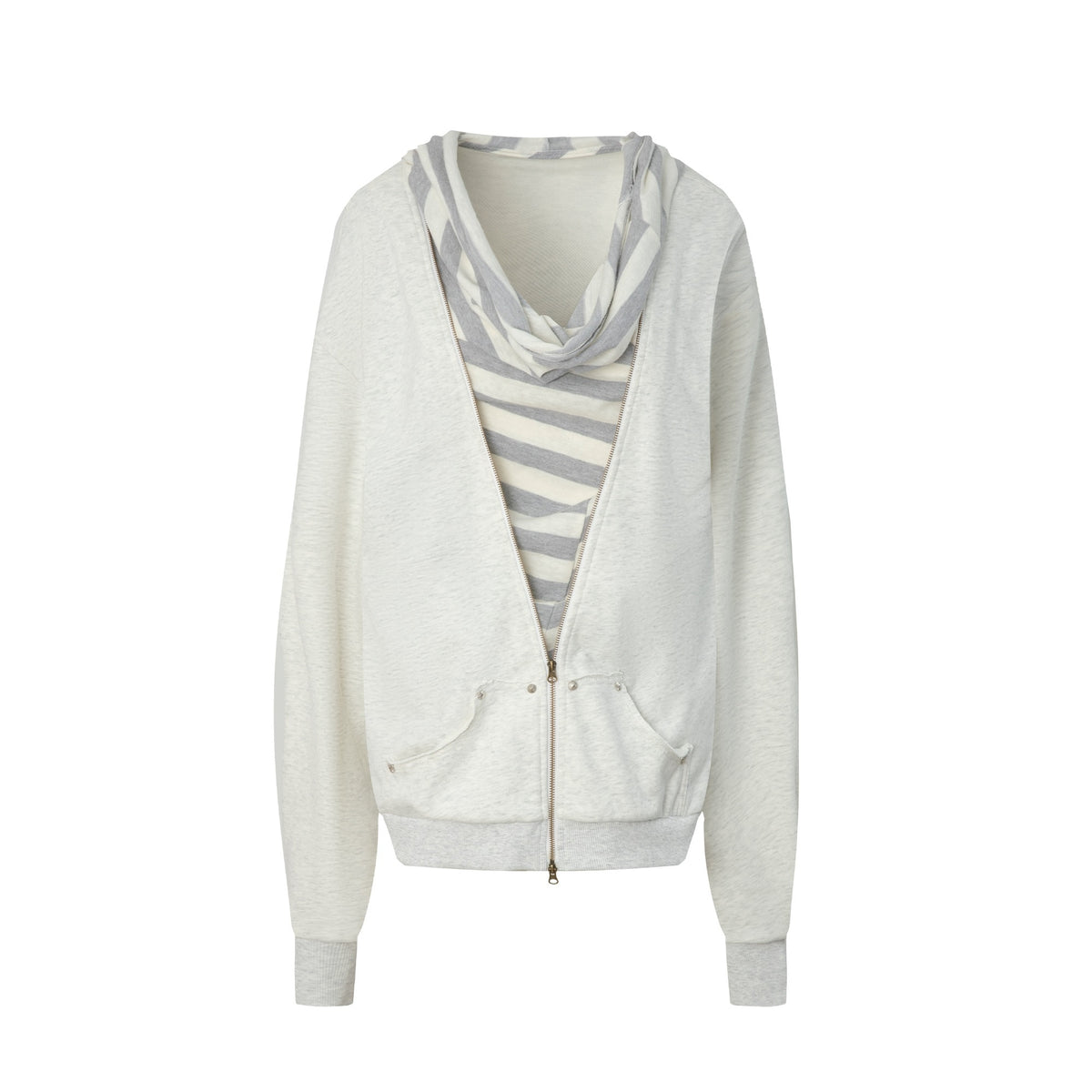 DoublePunch_Striped_Double_Layer_Oversize_Drop_Shoulder_Women&