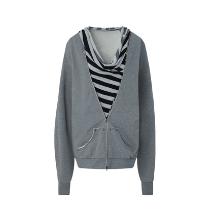 DoublePunch_Striped_Double_Layer_Oversize_Drop_Shoulder_Women&