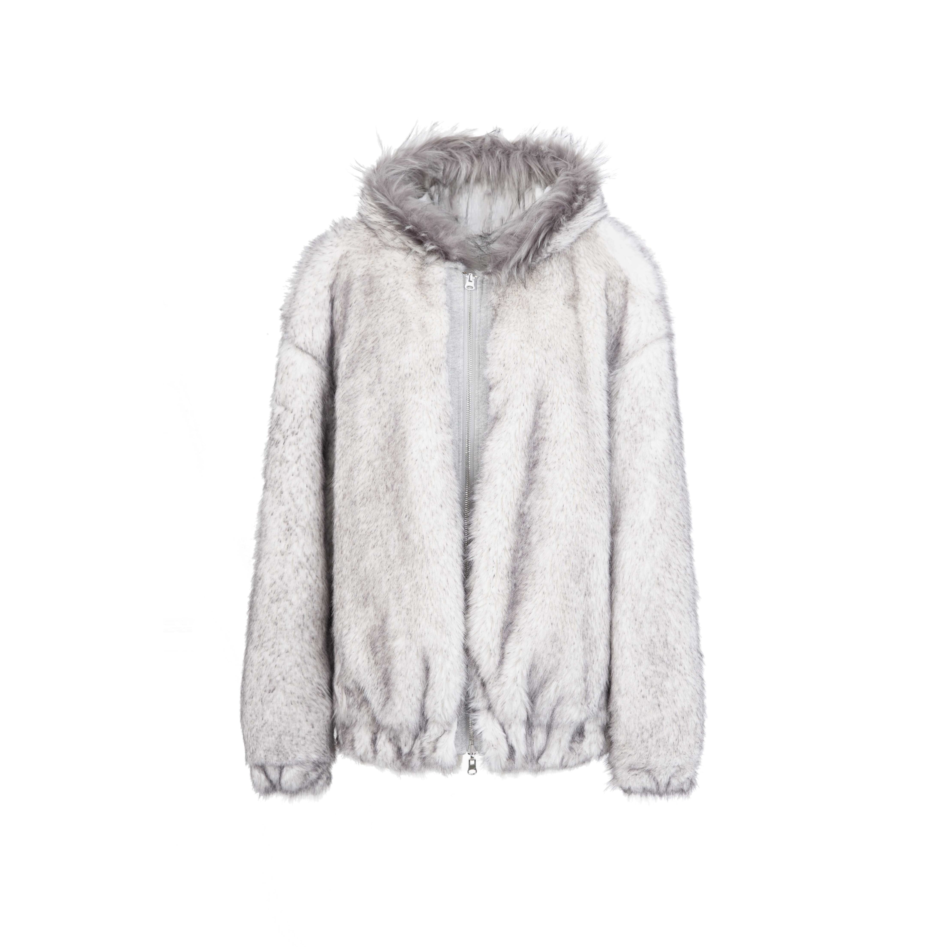 DoublePunch_Teddy_Hooded_Ruching_Fur_Collar_Reversible_Women&