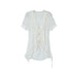 DoublePunch_Textured_Gauze_Layered_Ruffle_Irregular_Hem_Tie_V-neck_Women&