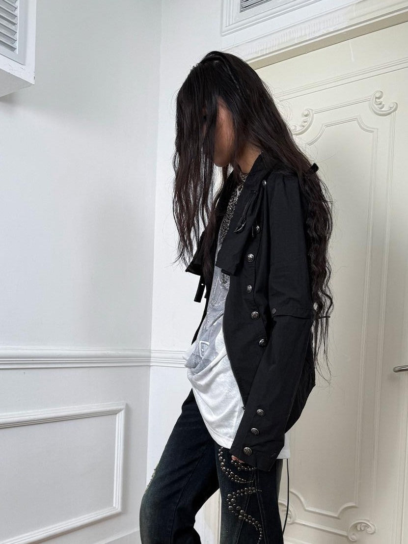DoublePunch Vintage Distressed Rhinestone Ripped Low Rise Women&