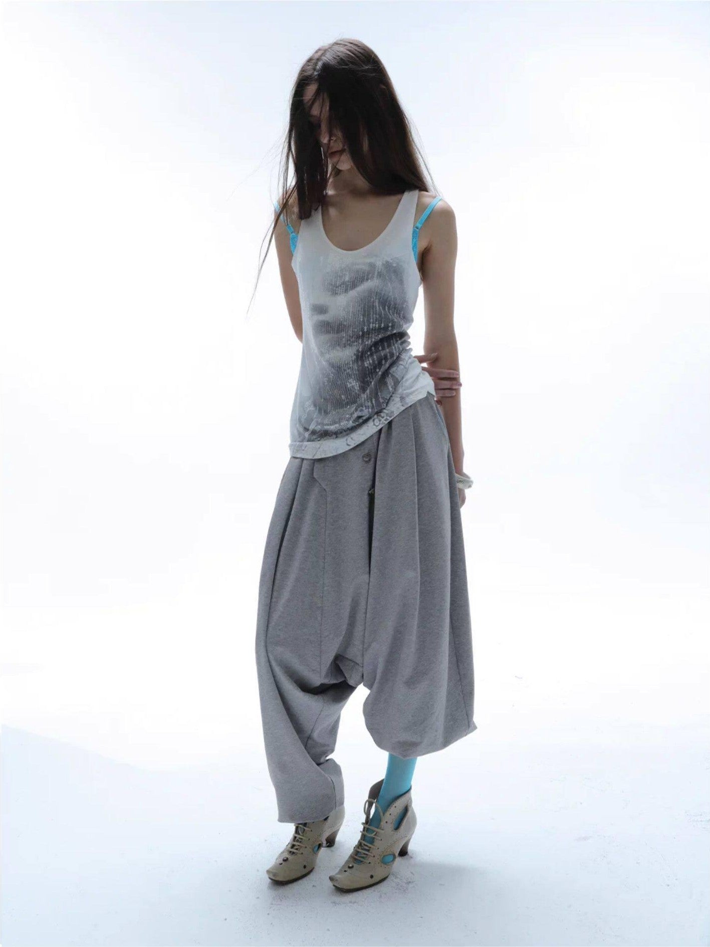 DoublePunch Vintage Equestrian Low Crotch Knit Structured Women&
