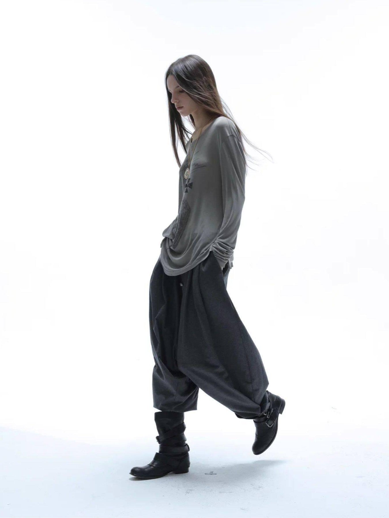 DoublePunch Vintage Equestrian Low Crotch Knit Structured Women&