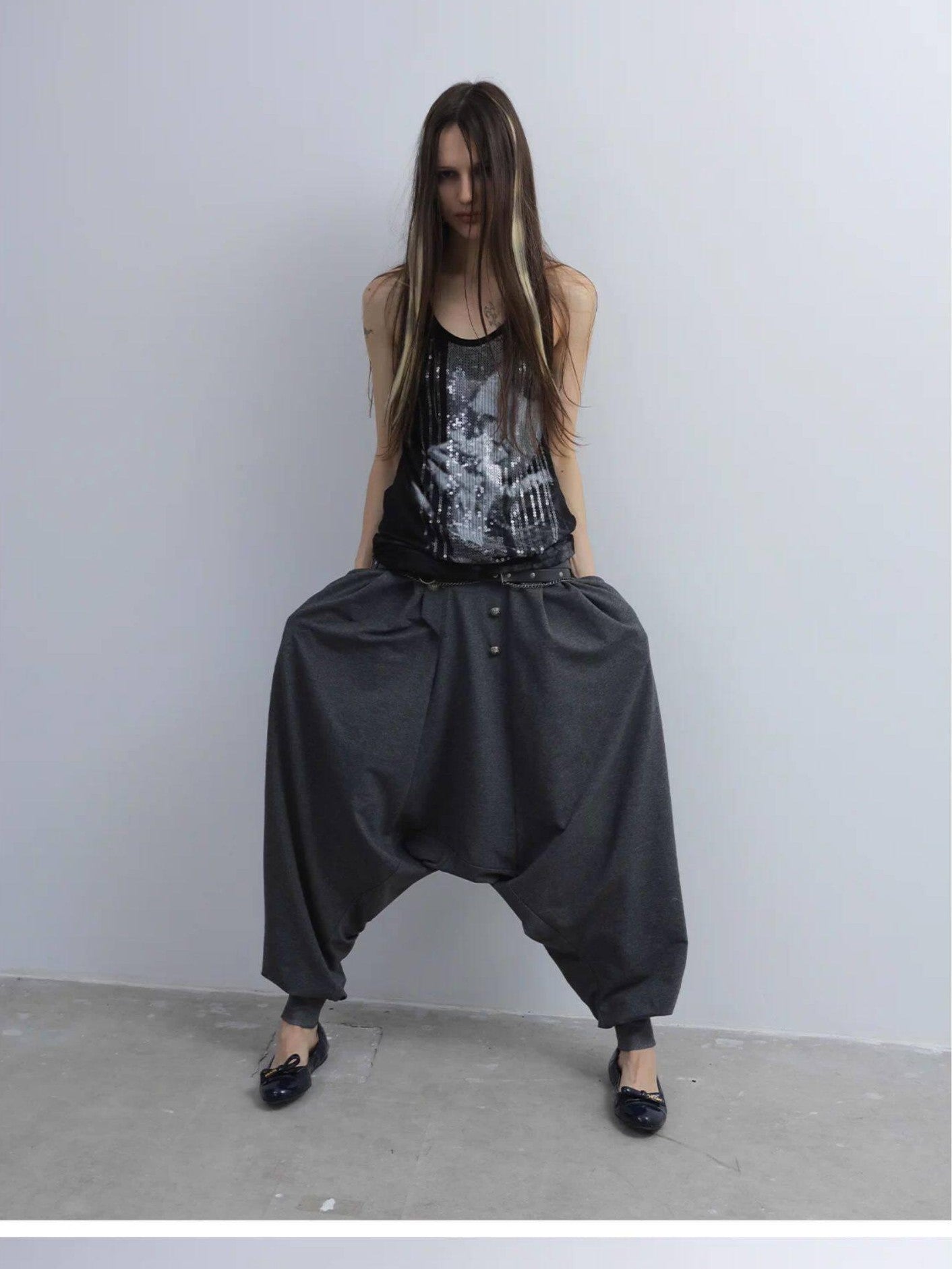 DoublePunch Vintage Equestrian Low Crotch Knit Structured Women&