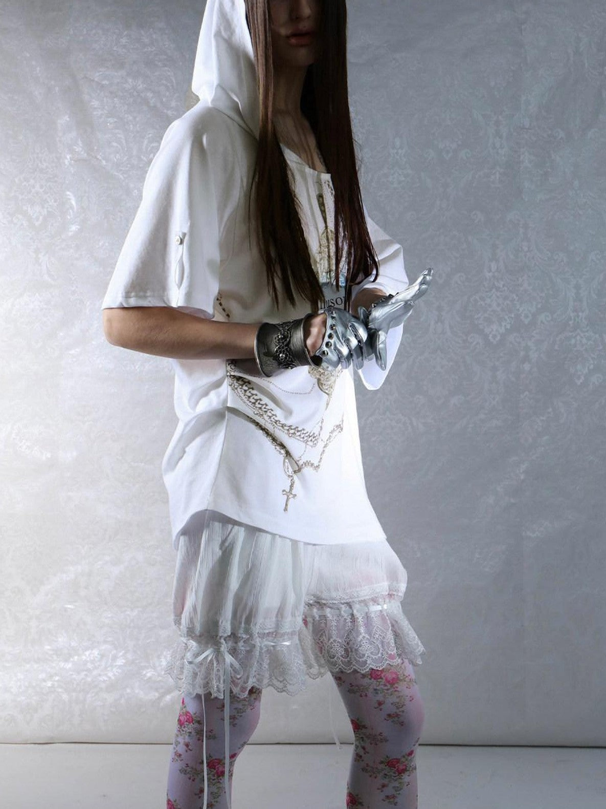 DoublePunch Vintage Lace Puffed Bloomers Low Waist Women&