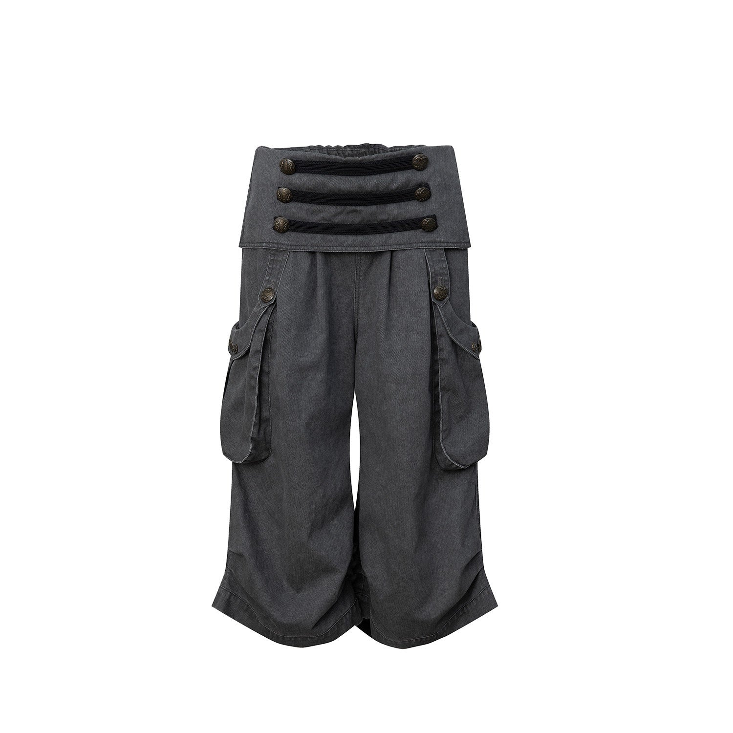 DoublePunch Vintage Low Waist 3D Tailored Zipper Loose Women&